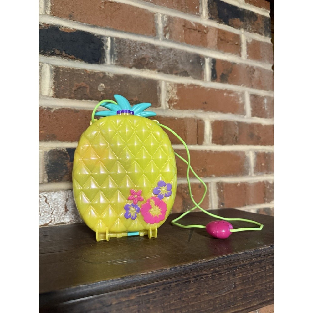 Polly Pocket Tropicool Pineapple Wearable Purse Compact Playset Jungle Adventure